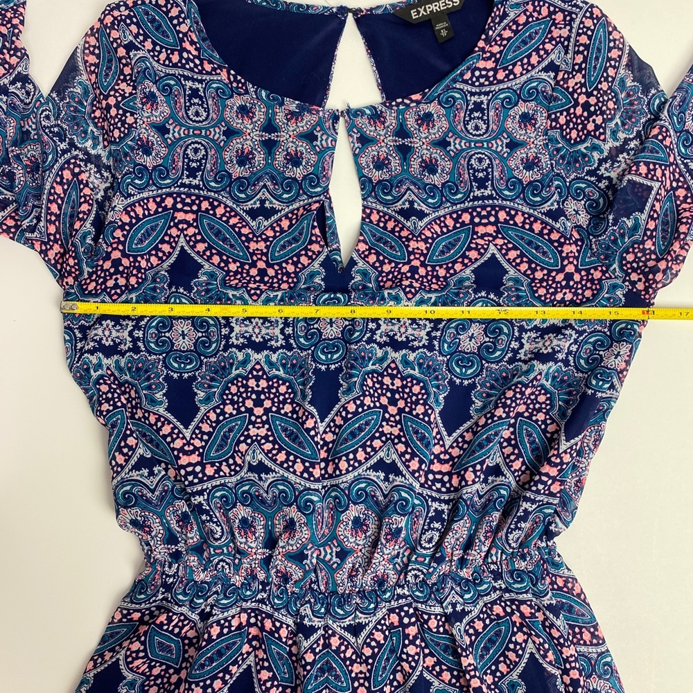Express Multicolor Patterned Romper Size Xs - image 6